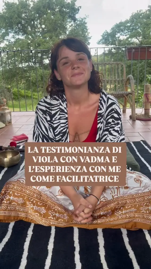 Viola’s video review of a Vādma session with Claudia Ottaviani, in an Instagram story