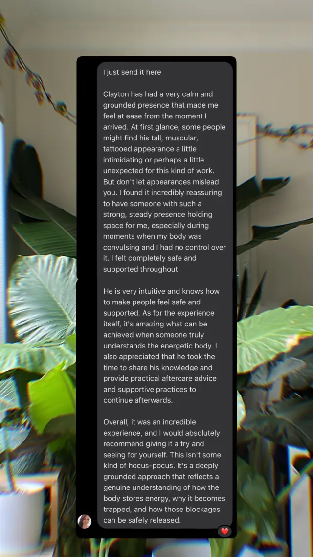 Vādma session review for Clayton Harrop, an Instagram story