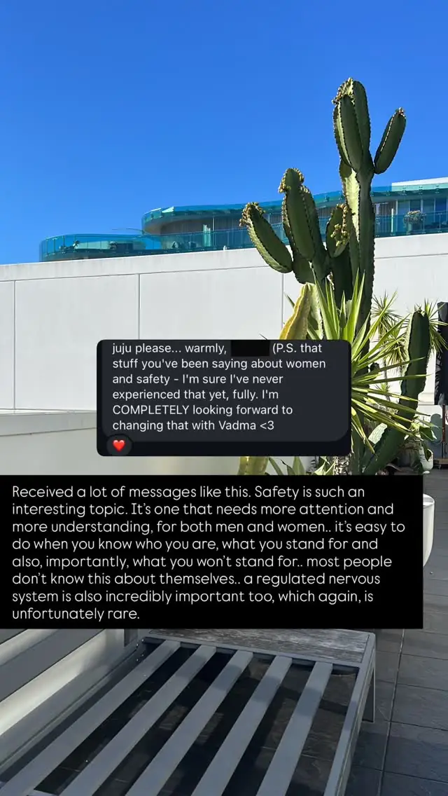 Video review of a Vādma session with Clayton Harrop, in an Instagram story