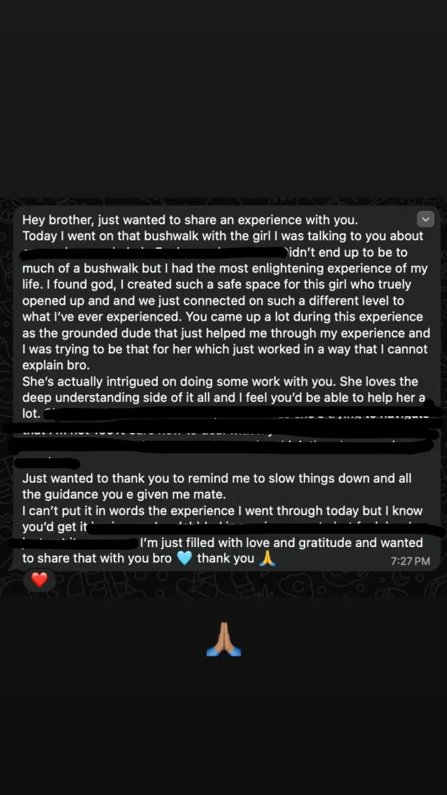 Vādma session review for Clayton Harrop, an Instagram story