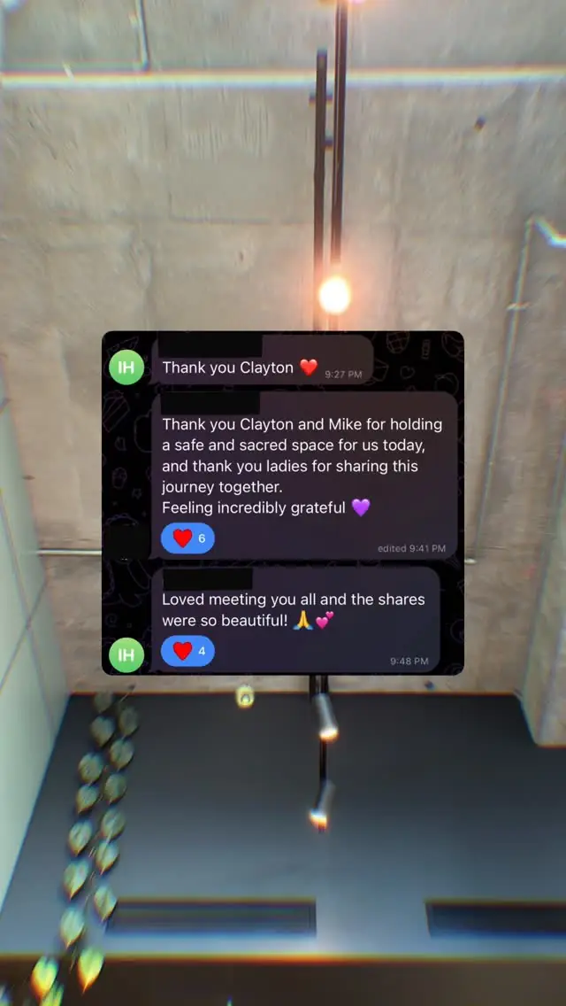 Video review of a Vādma session with Clayton Harrop, in an Instagram story