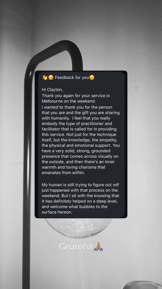 Vādma session review for Clayton Harrop, an Instagram story