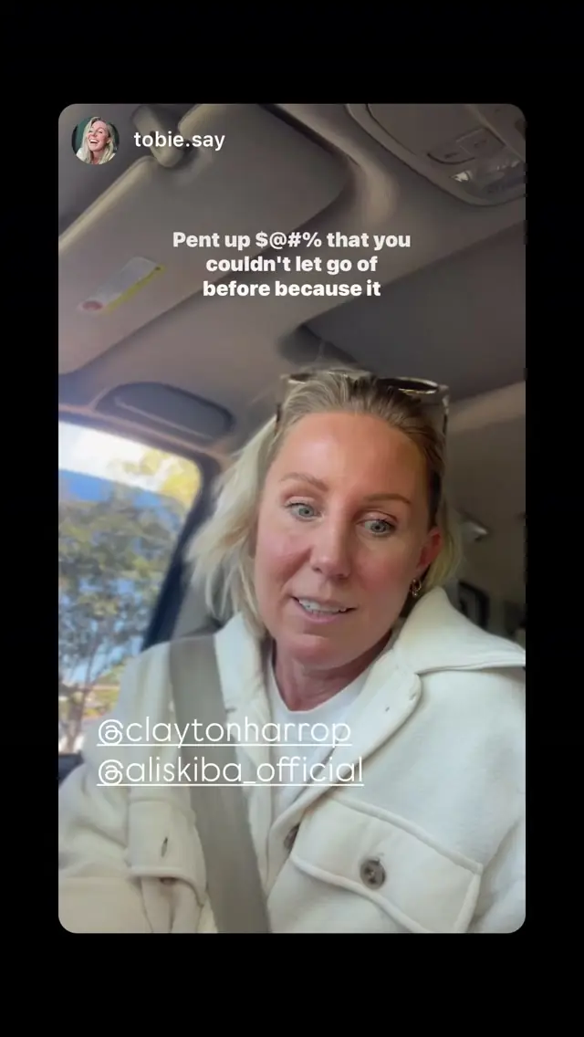@tobie.say’s video review of a Vādma session with Clayton Harrop, in an Instagram story