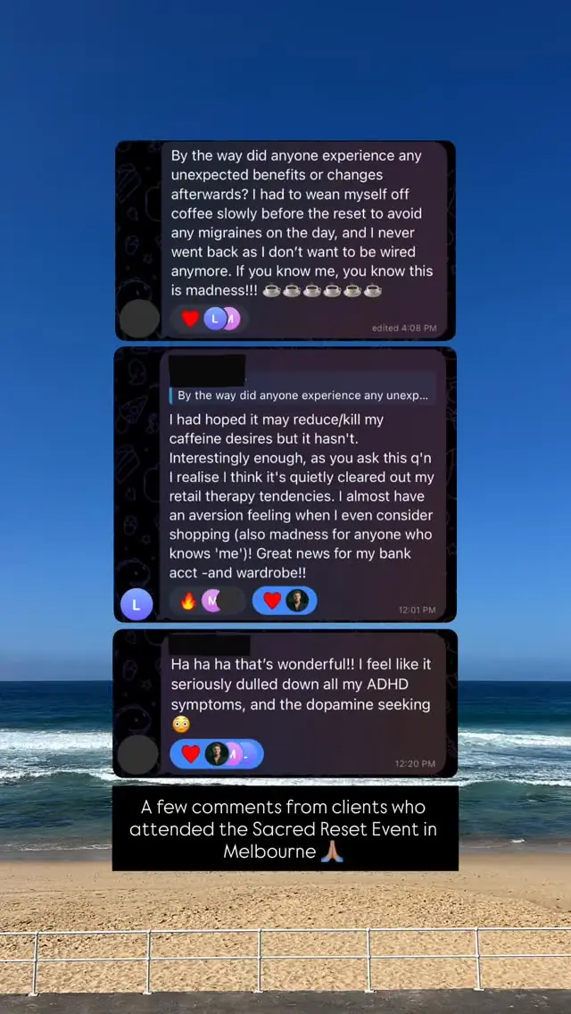Video review of a Vādma session with Clayton Harrop, in an Instagram story
